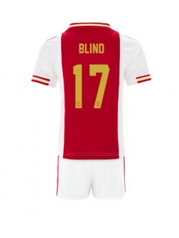 Ajax Daley Blind #17 Heimtrikotsatz für Kinder 2022-23 Kurzarm (+ Kurze Hosen)
